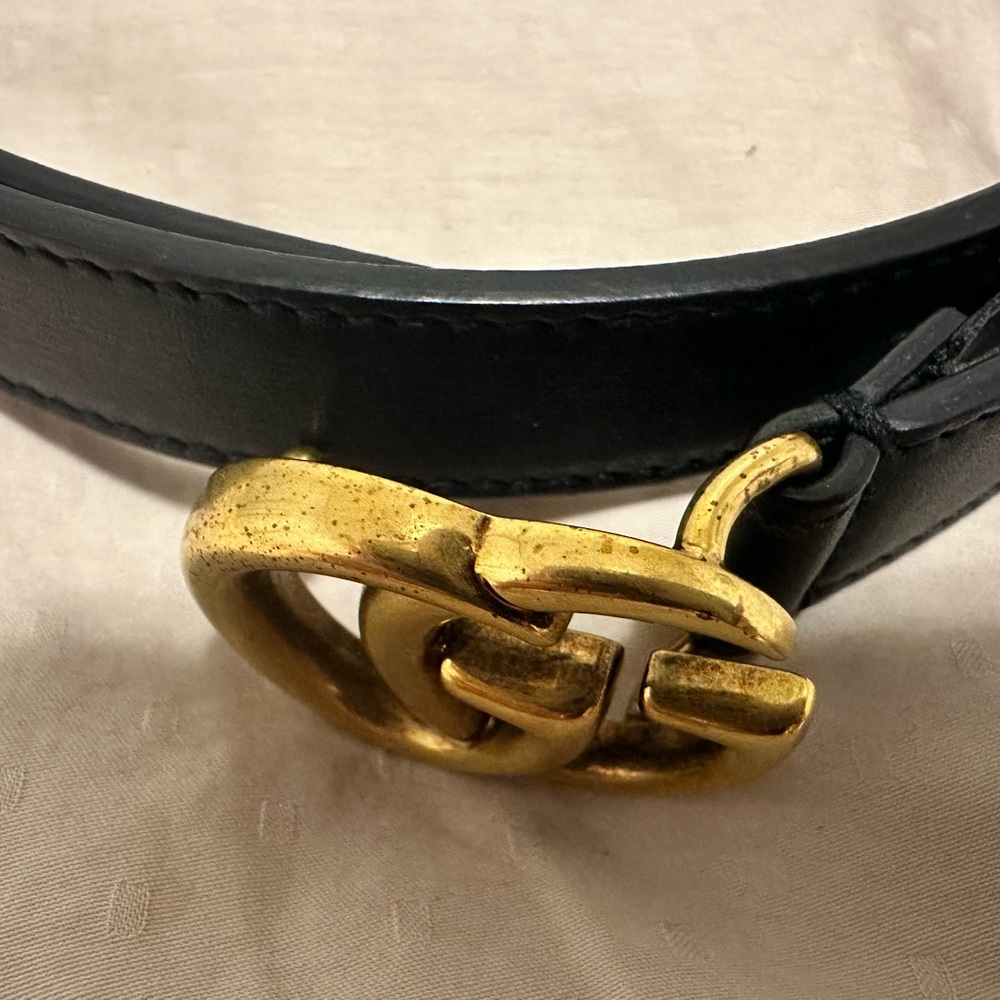 Gucci GG marmont black belt in size 80 cm - Picture 3 of 4